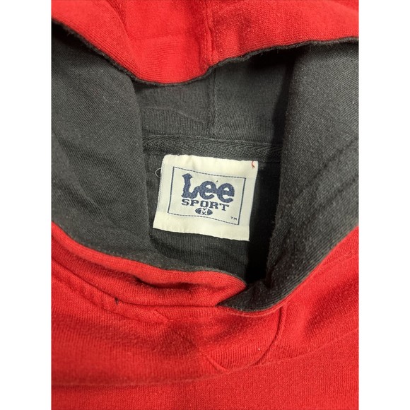 Vintage Lee Sport Ohio State Buckeyes Red Hoodie Sweatshirt Men’s Size Medium - Picture 4 of 8